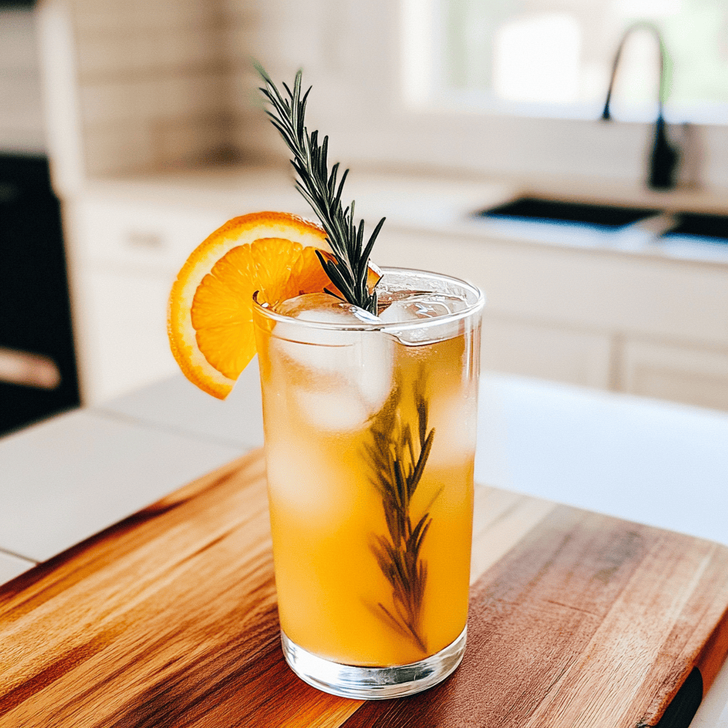 Ultimate Rosemary Mocktail with Orange & Apple