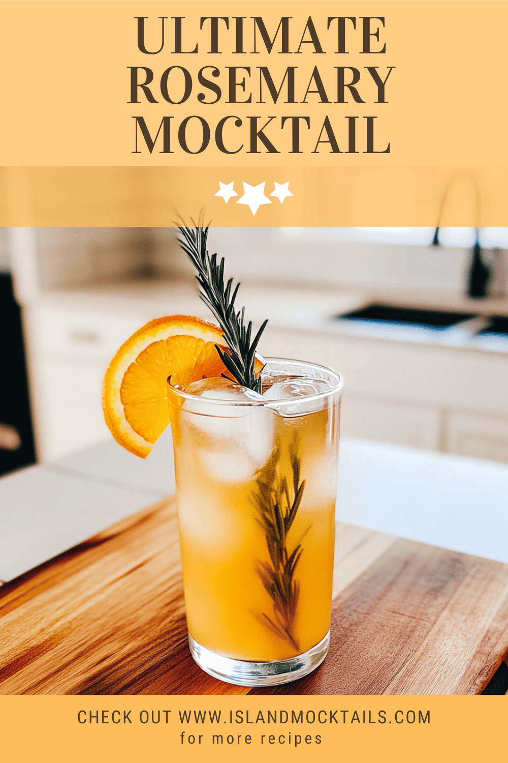 Ultimate Rosemary Mocktail with Orange & Apple