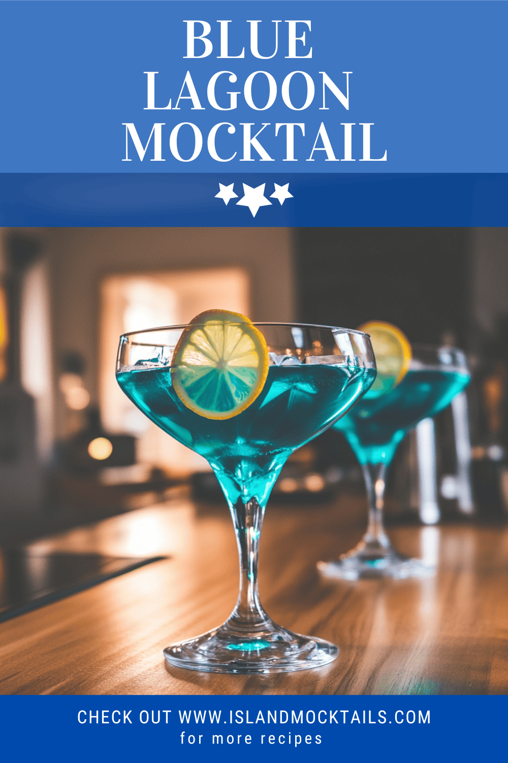 Blue Lagoon Mocktail