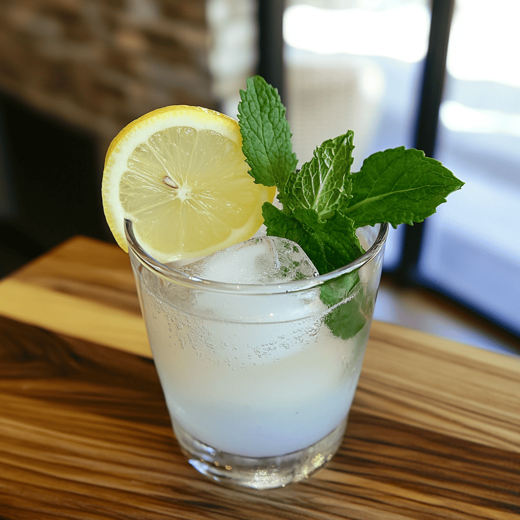 Lemon Mint Mocktail with Coconut Water